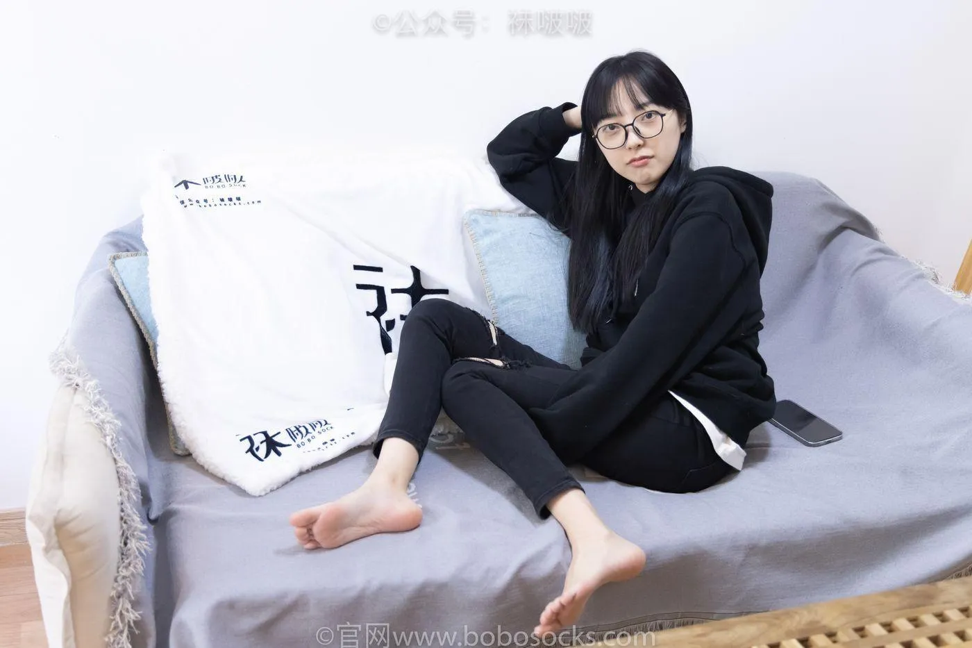 [BoBoSocks袜啵啵]NO.061 稚予-短靴、白棉袜、裸足 [145P]插图1